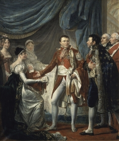 Napoleon I presents the King of Rome to the dignitaries of the Empire, March 20, 1811 by Georges Rouget