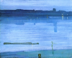 Nocturne: Blue and Silver – Chelsea by James Abbott McNeill Whistler