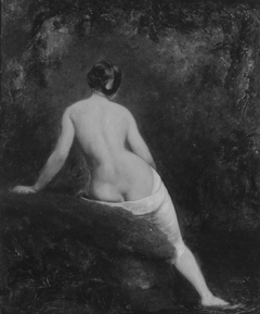 Nude Woman Seated in a Landscape by William Etty