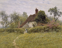 Old Cottages at Pinner by Helen Allingham