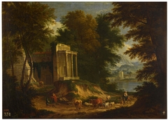 Paisaje con ruinas by Adriaen Frans Boudewyns