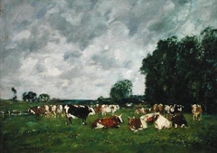 Pâturage à Fervaques by Eugène Louis Boudin