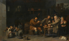 Peasant family by David Ryckaert III