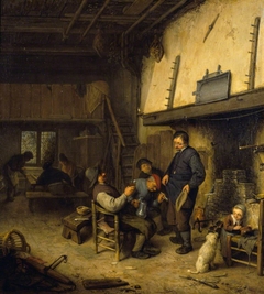 Peasants Before a Fire in an Inn by Adriaen van Ostade