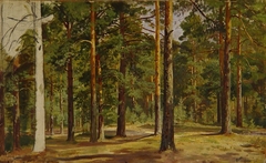 Pine Forest. Unfinished Sketch by Ivan Shishkin