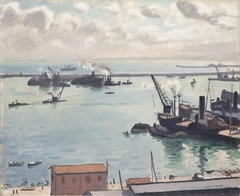 Port of Algiers - After the storm by Albert Marquet