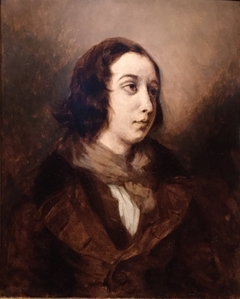 Portrait de George Sand by Eugène Delacroix