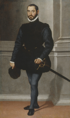 Portrait of a Bearded Man in Black by Giovanni Battista Moroni