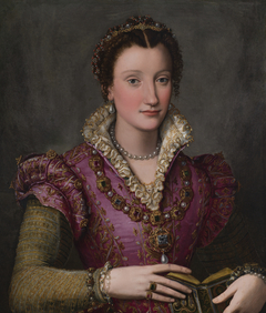 Portrait of a Lady, probably Camilla Martelli de’Medici by Alessandro Allori