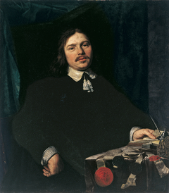 Portrait of a Man with Documents by Bartholomeus van der Helst