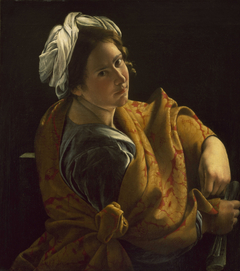 Portrait of a Young Woman as a Sibyl by Orazio Gentileschi