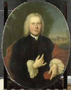 Portrait of Diederik van Bleyswijk, Baron of Eethen and Meeuwen, Lord of Babyloniënbroek, Burgomaster of Gorkum by Conrad Kuster