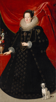 Portrait of Eleonore von Gonzaga (1598-1655), Empress in Black Dress by Justus Sustermans