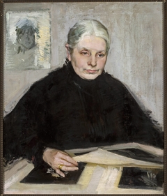 Portrait of Emilia Mirecka by Konrad Krzyżanowski