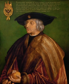 Portrait of Emperor Maximilian I by Albrecht Dürer