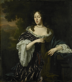 Portrait of Maria Schaep (1658-1725), wife of Hendrick Bicker by Michiel van Musscher