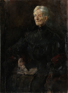 Portrait of Mrs. Betsy Gude, b. Anker by Christian Krohg