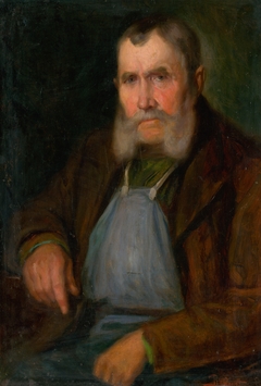 Portrait of Old Bratislava Vine-Dresser Schmidt-Hanzl by Ľudovít Pitthordt