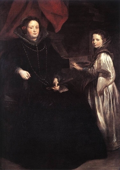 Portrait of Porzia Imperiale and Her Daughter by Anthony van Dyck