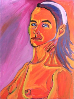 Portrait of Rebecca 11-08; 40inX30in; Oil over acrylic on canvas; Steve Hendrickson by Steve Hendrickson