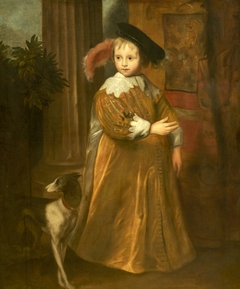 Portrait of Willem II van Oranje-Nassau (1626-1650) as a child by Anthony van Dyck