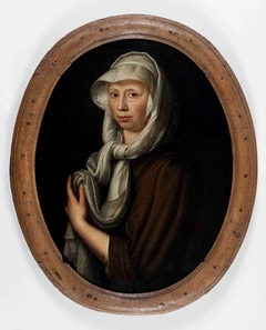 Portret van onbekende vrouw by Bernard Accama