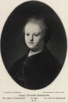 Rembrandt's sister (A.R. Jones) by Rembrandt