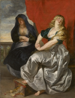 Reuige Magdalena und ihre Schwester Martha by Peter Paul Rubens