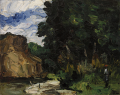 River Bend (Coin de rivière) by Paul Cézanne