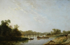 River Scene (Thames) with Eton Chapel (?) by Augustus Wall Callcott