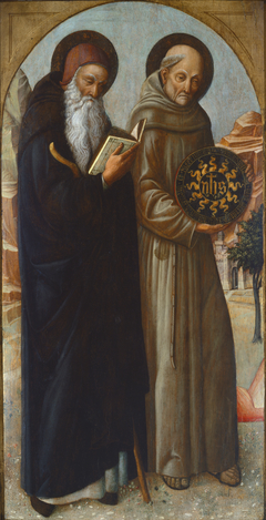 Saint Anthony Abbot and Saint Bernardino of Siena by Jacopo Bellini