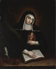 Saint Gertrude by Miguel Cabrera