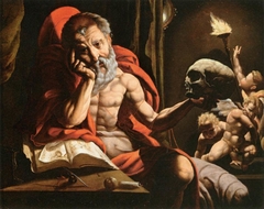 Saint Jerome Meditating by Jan Cornelisz Vermeyen