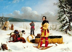 Scene in the Northwest: Portrait of John Henry Lefroy by Paul Kane