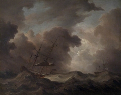 Schooner in a Storm by Charles Brooking