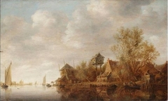 Seascape with Duiventil and Hooiberg by Jan van Goyen