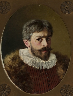 Self-portrait in the 17th-century costume by Edmund Perle