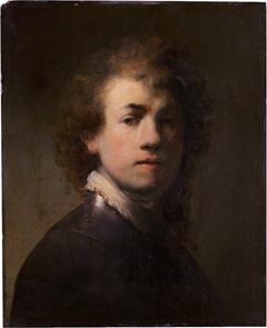 Self-portrait with breastplate by Rembrandt