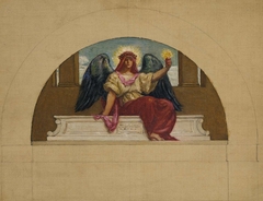 Sketch for the Mural at Oberlin College, "The Spirit of Self-Sacrificing Love" by Kenyon Cox