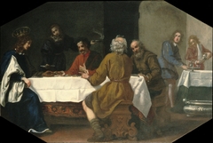 St. Louis of France Visiting an Alms House by Jacopo Vignali