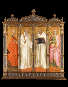 St. Mary Magdalene, St. Benedict, St. Bernard of Clairveaux and St. Catherine of Alexandria by Agnolo Gaddi