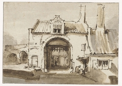 Stadspoort by Rembrandt