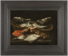 Stilleven van vissen en krab by Abraham van Beijeren