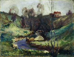 Stream in Spring by Edvard Munch