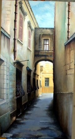 Street at Mdina. by Benny Brimmer