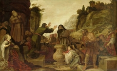 Sts Paul and Barnabas worshipped as gods by the people of Lystra by Jacob Symonsz Pynas