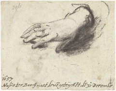 Studie van een hand by Moses ter Borch