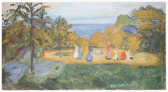 Summer in the Park (The Linde Frieze) by Edvard Munch