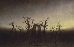 The Abbey in the Oakwood by Caspar David Friedrich