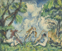 The Battle of Love by Paul Cézanne